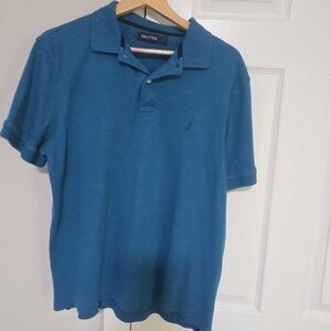 Nautica Men's Teal Polo Shirt